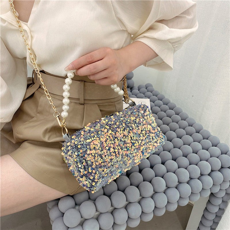 Fashion Pearl Sequin Dinner Bag,Handbag,Crossbody Bag