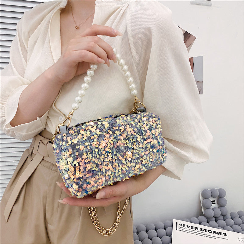 Fashion Pearl Sequin Dinner Bag,Handbag,Crossbody Bag