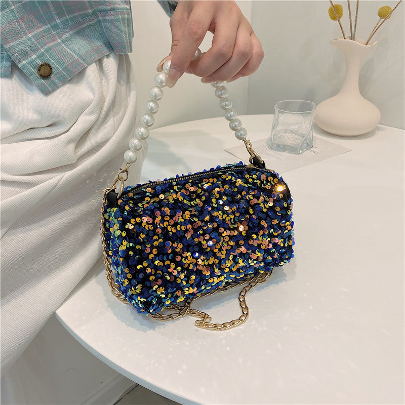 Fashion Pearl Sequin Dinner Bag,Handbag,Crossbody Bag