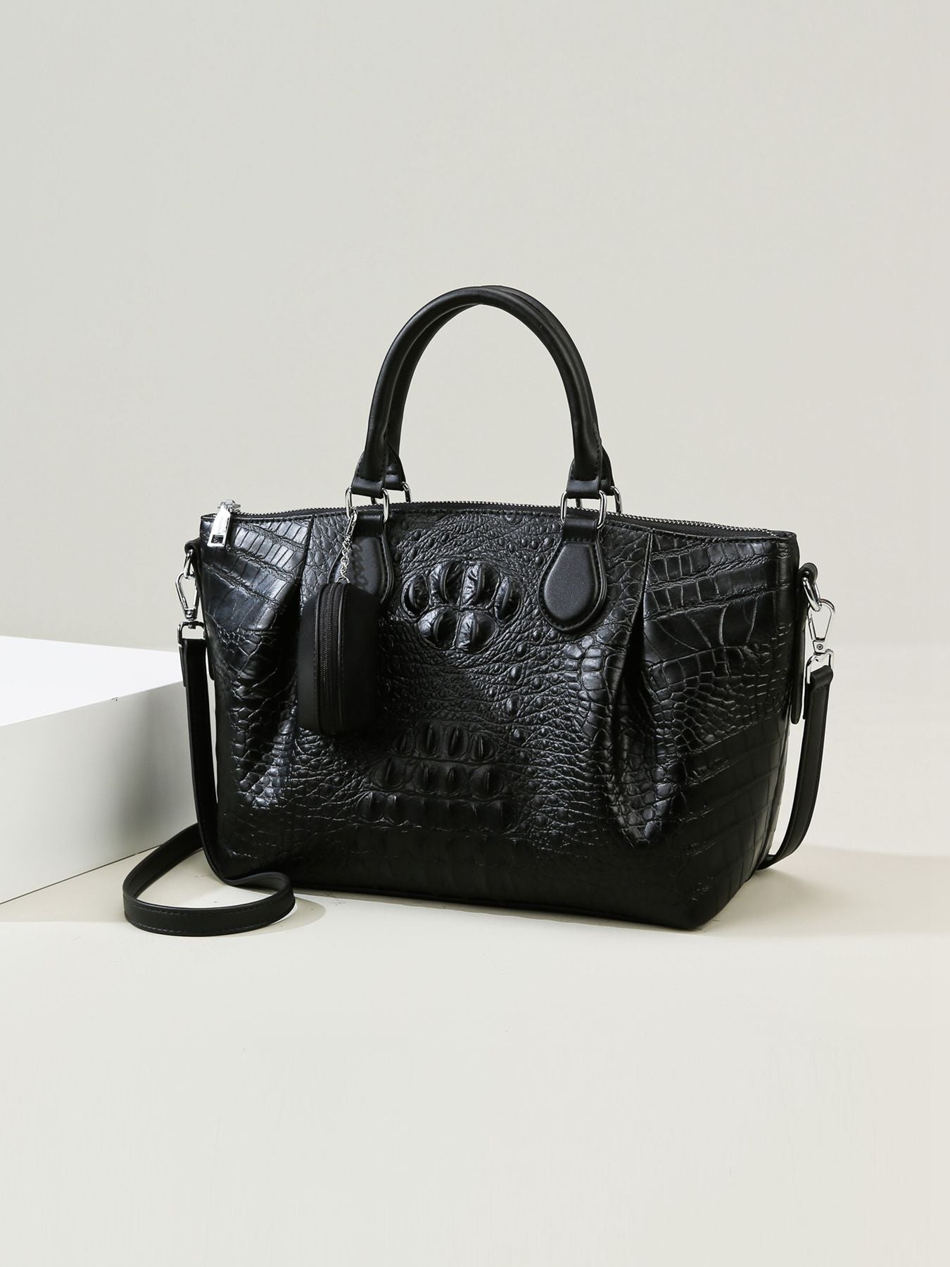 Fashionable Light Luxury Crocodile Embossed Tote Bag