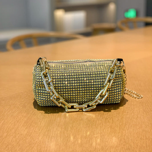 Sparkling chain dinner bag,handbag,crossbody bag,shoulder bag