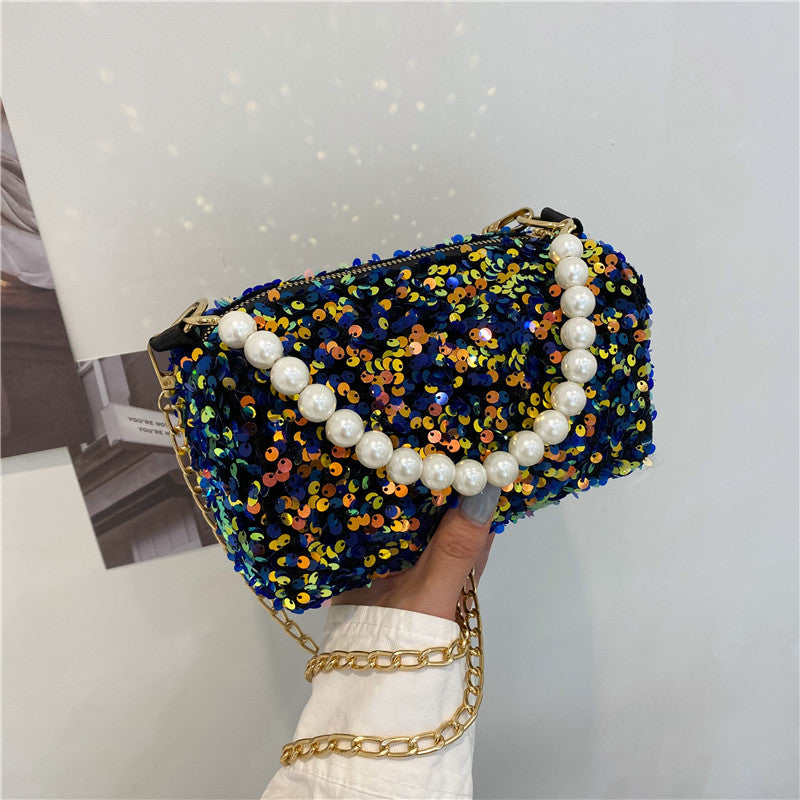 Fashion Pearl Sequin Dinner Bag,Handbag,Crossbody Bag