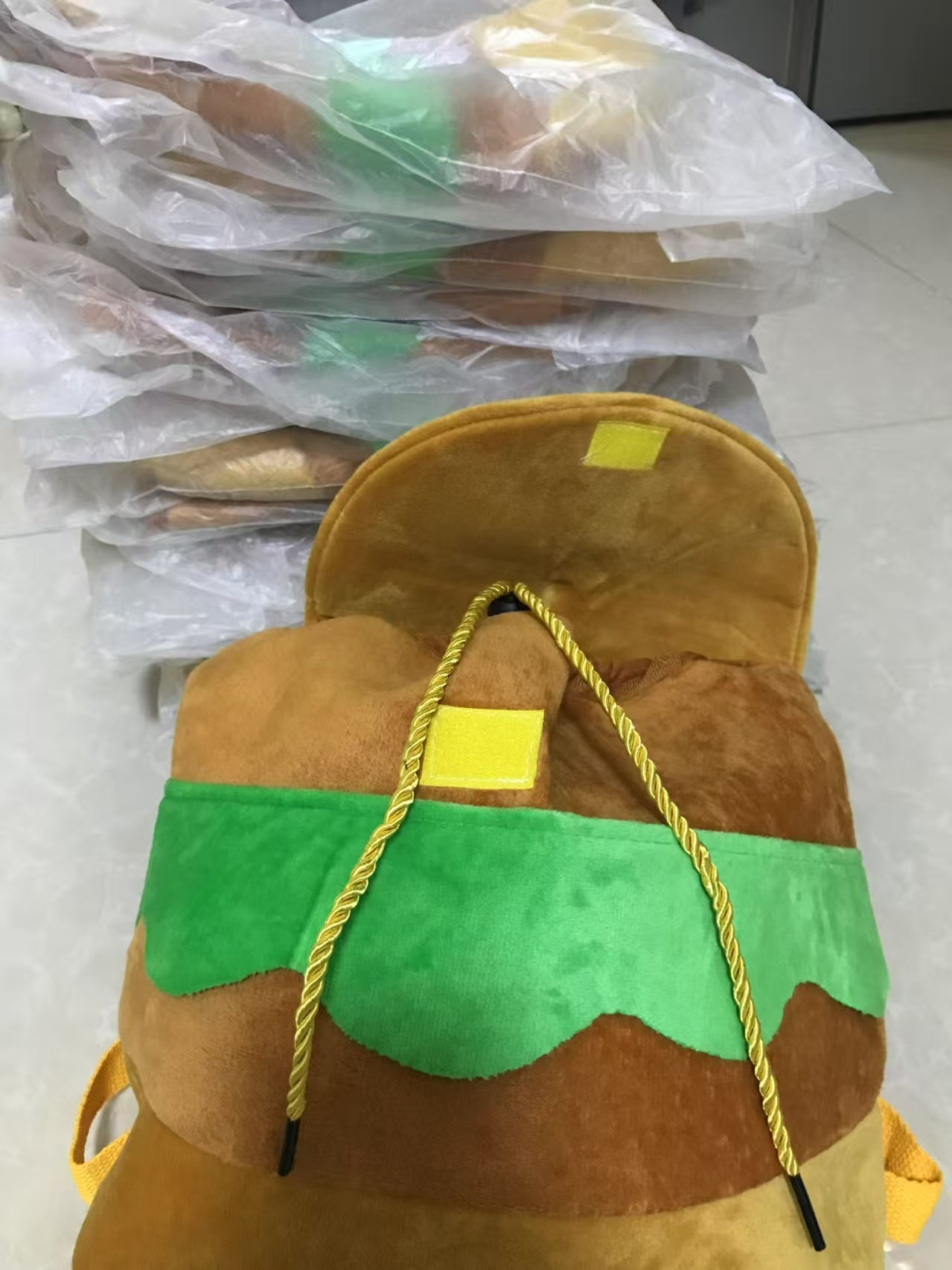 Clearance Promotion Hamburger backpack 15 Bags Per Set Free Shipping